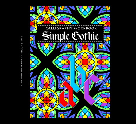 Simple Gothic calligraphy workbook
