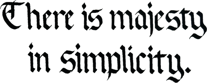 There is majesty in simplicity (small size)