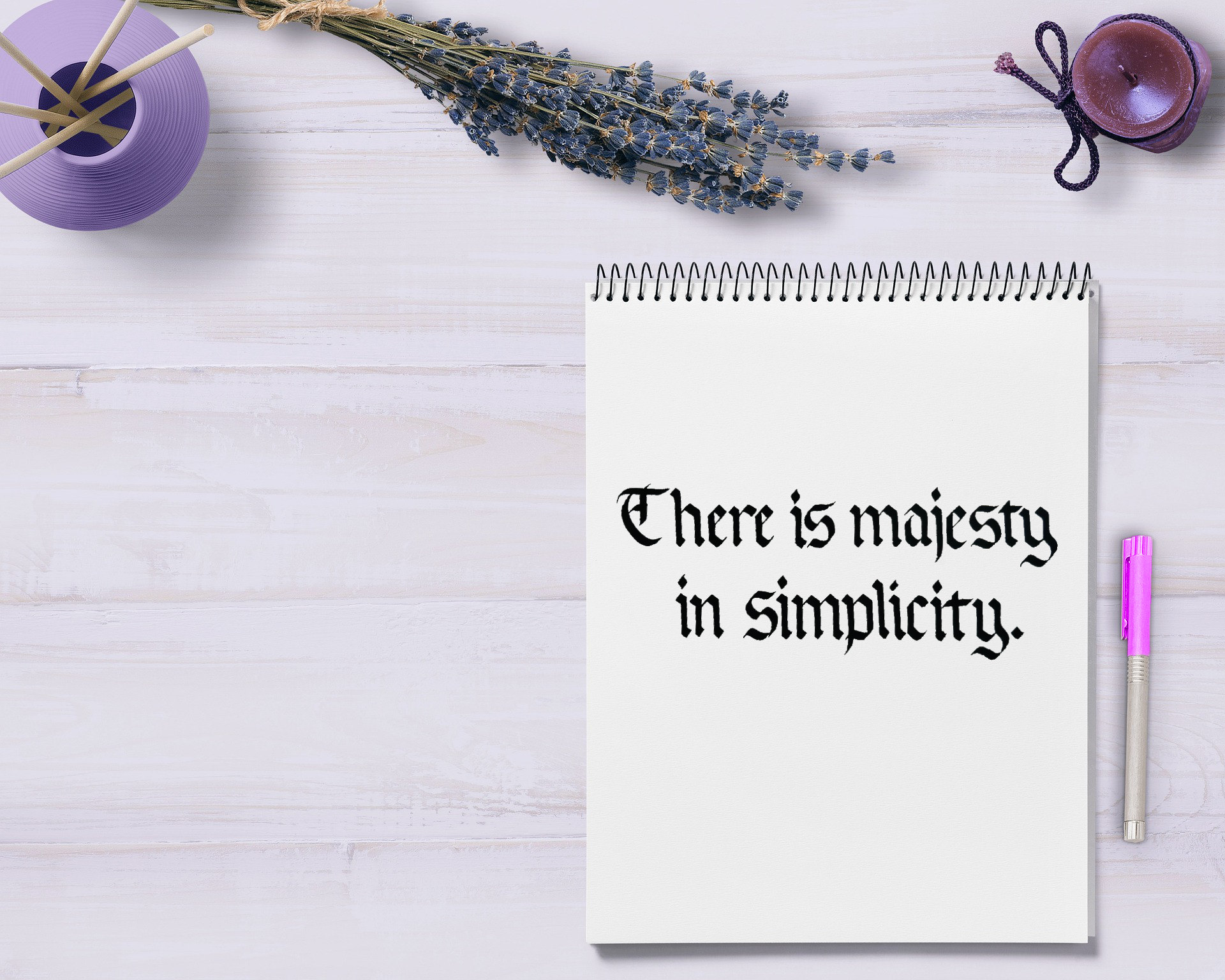 There is majesty in simplicity.